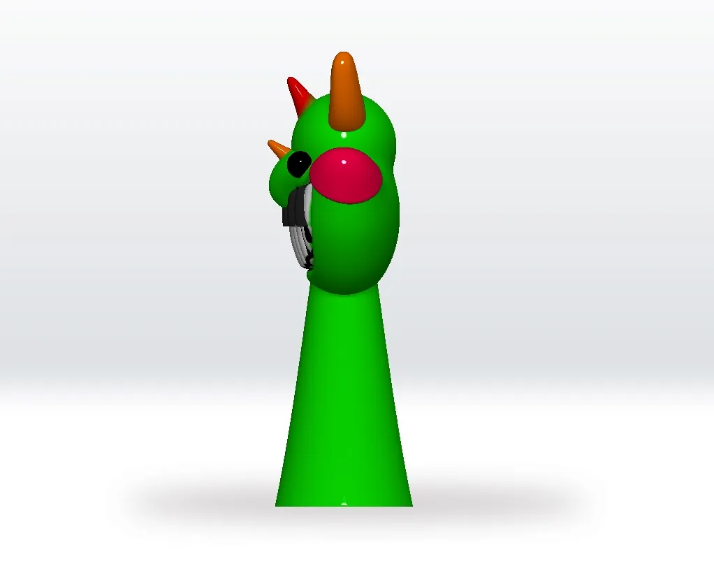 Sprunki Pianosaurus Playtime STL 3D Model Character Fanart