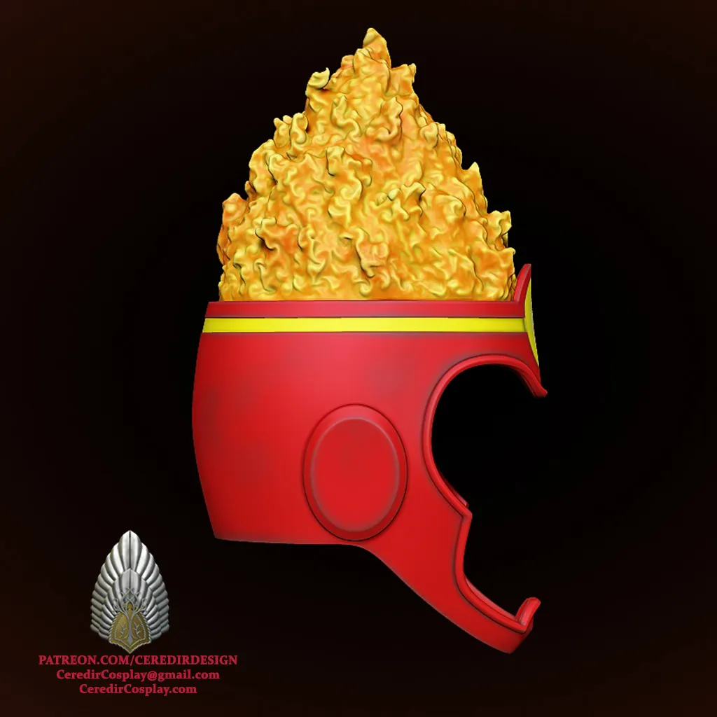 Firestorm Helmet DC 3D DIGITAL DOWNLOAD