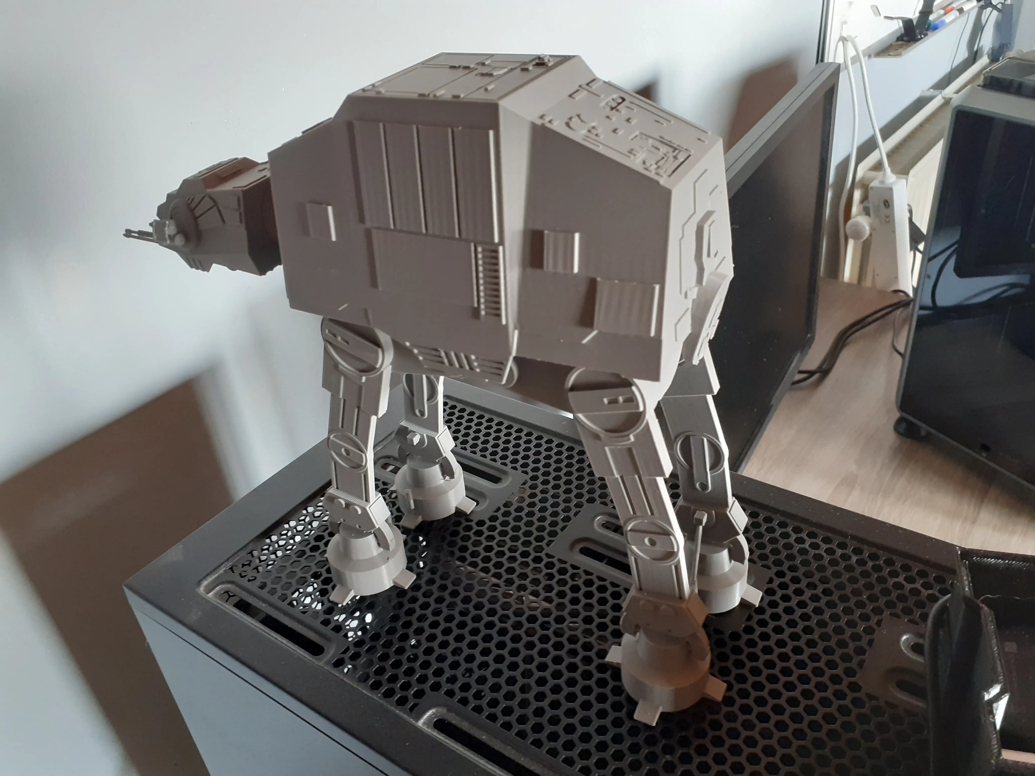 Really nice model, I used 1 mm layer height. Support is needed for all ...