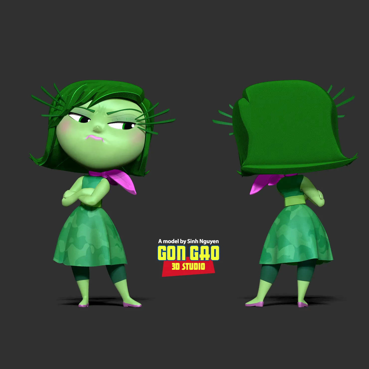 Disgusto - Fanart di Inside Out 2