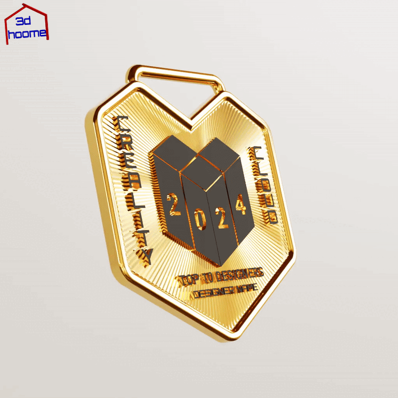 Creality Cloud Top 10 Designers of the Year 2024 Medal