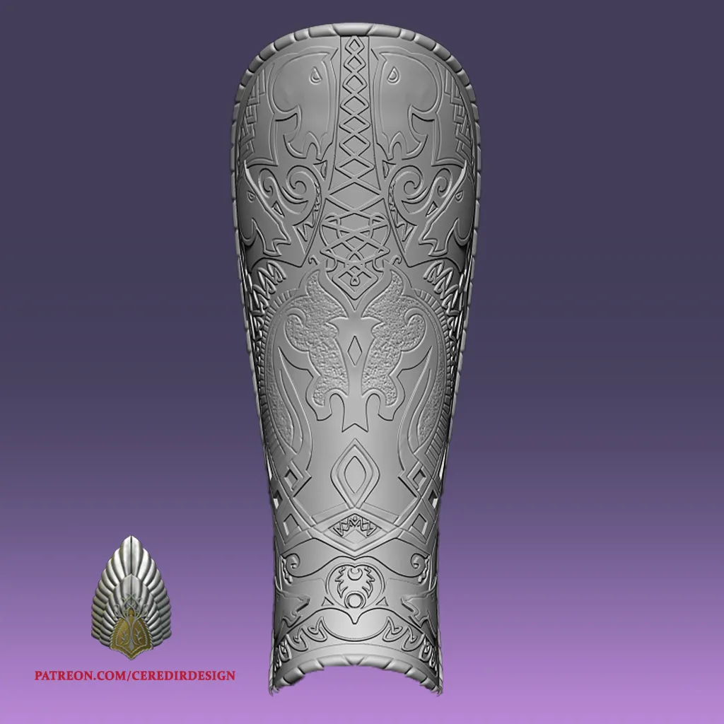Theoden Shin Armor lord of the rings 3D DIGITAL DOWNLOAD