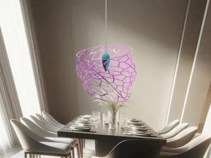 Fluid Voronoi Lamp