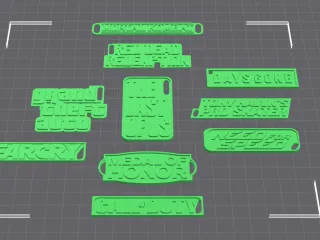 GAMER KEYCHAINS - SET OF 10