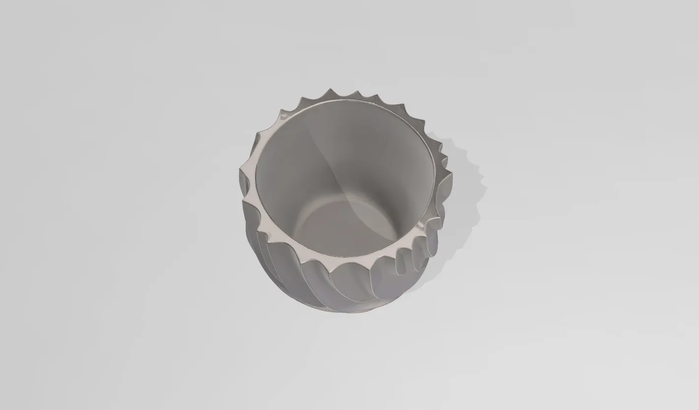 Modern abstract decorative pot