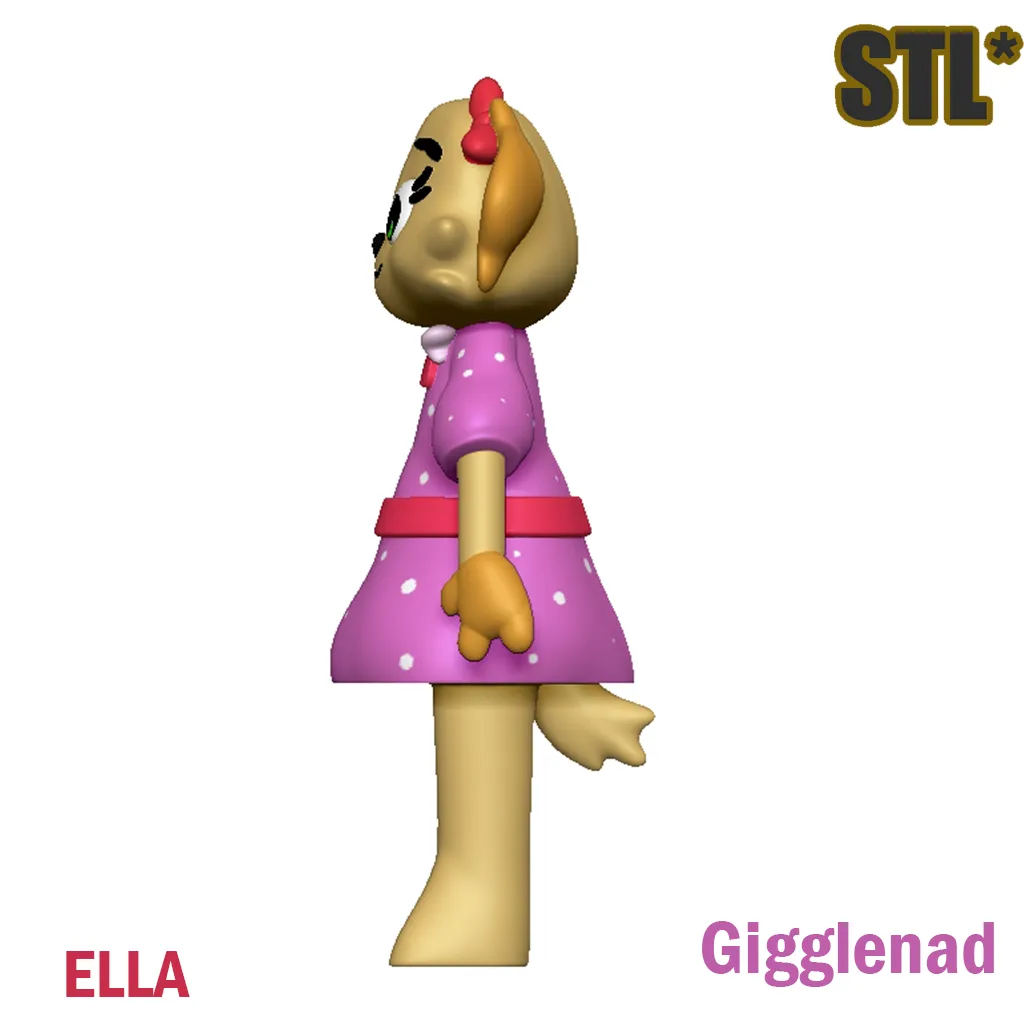 Giggleland Ella STL 3D Model Character Fanart
