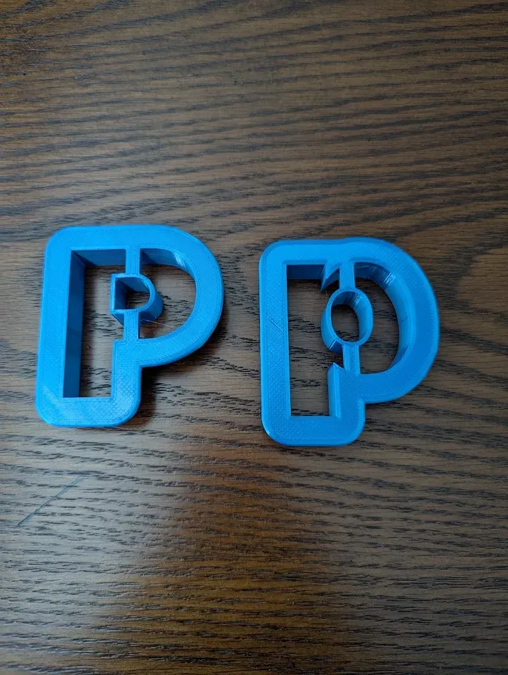 Letter P Alphabet Upper & Lower Case Cookie Cutter