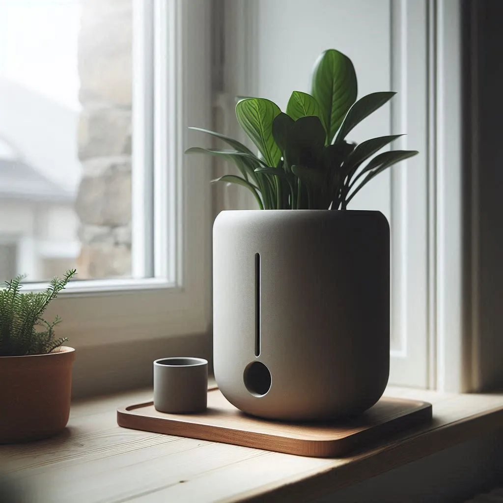 Round Self-Watering Planter – Convenient Care for Your Plant
