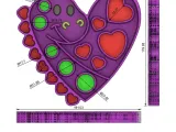 Dinosaur Heart Sorting Tray FOR SENSORY PLAY-4