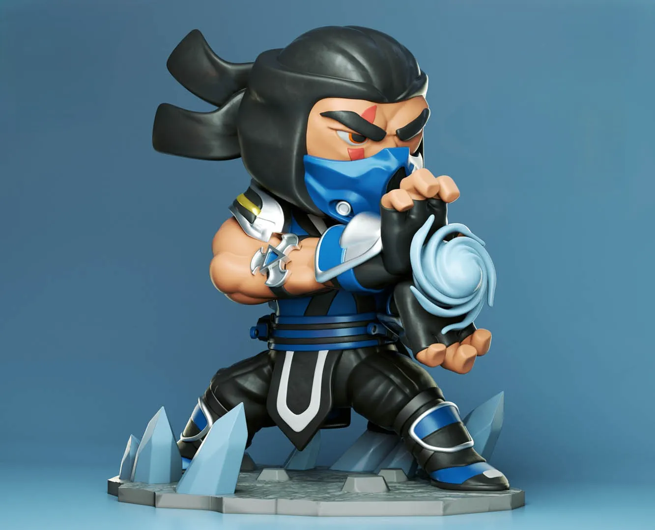 Sub-Zero Chibi – Mortal Kombat Ice Warrior