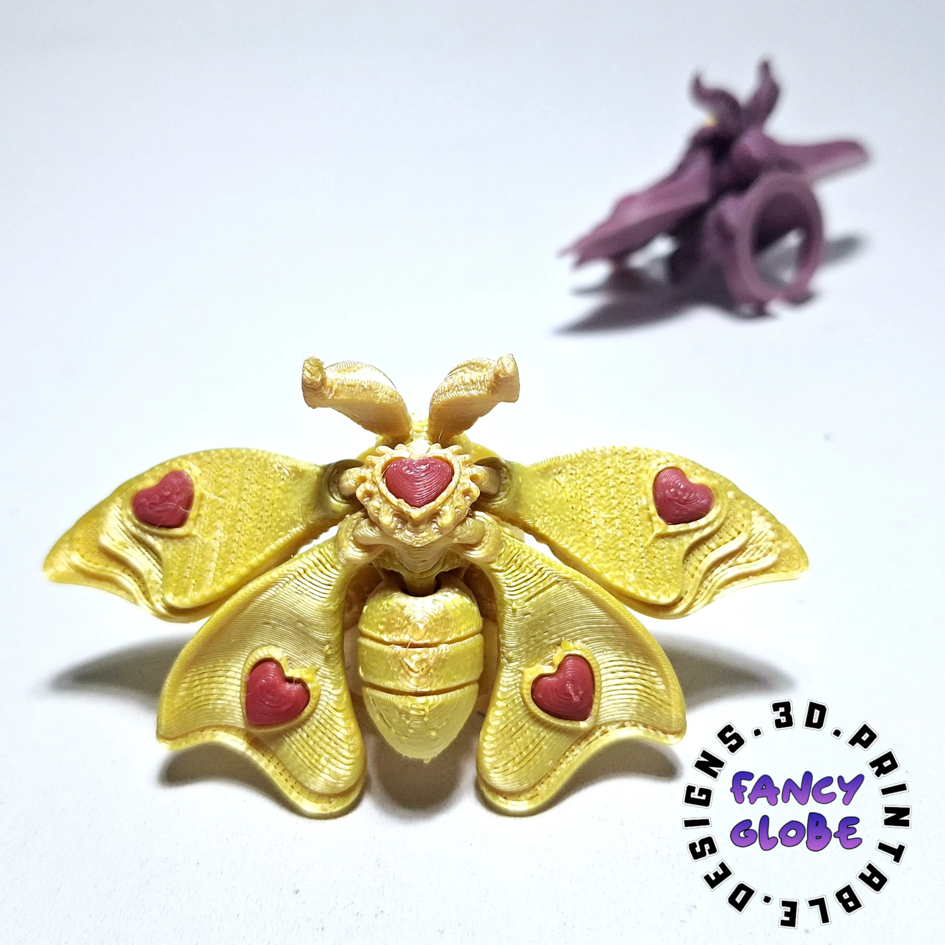Sweat Hear Moth Ring (Valentine's Day Accessory)
