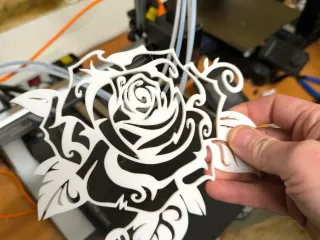 rose wall decoration