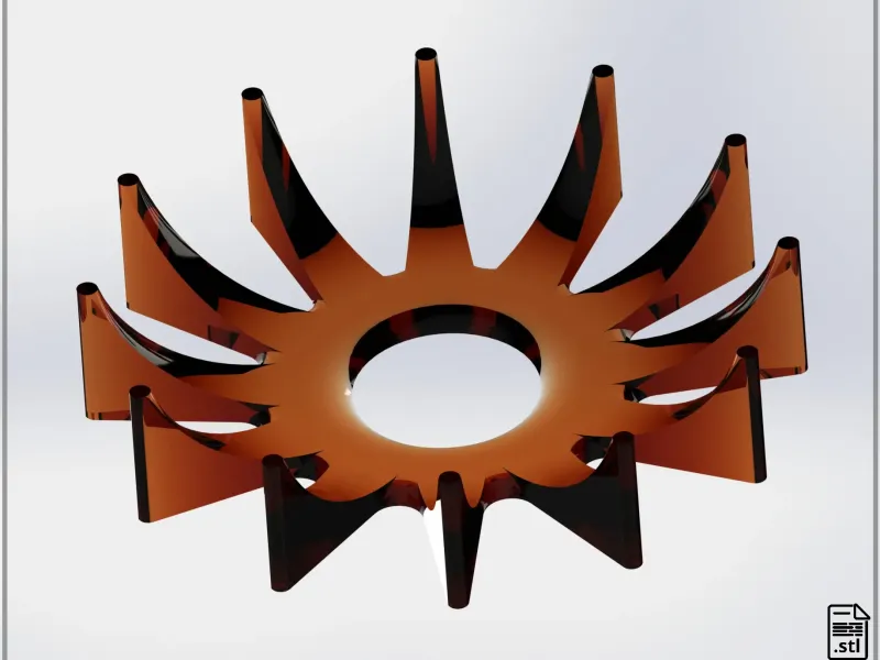 Rodin Coil Star .STL 290mm Diameter Coil | iToroid Vortex