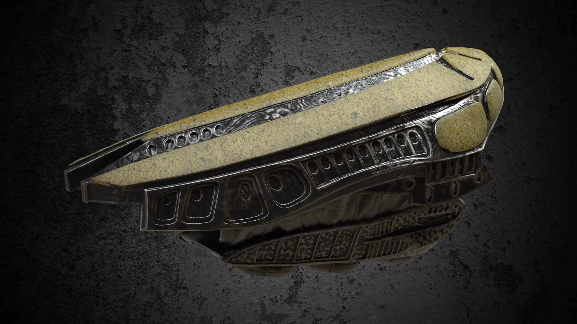 Feral Predator Left Gauntlet from the movie Prey