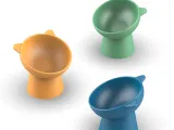 Cat Shape Pet Bowl,Elevated Tilted,Pet Decor Functional Bowl-5