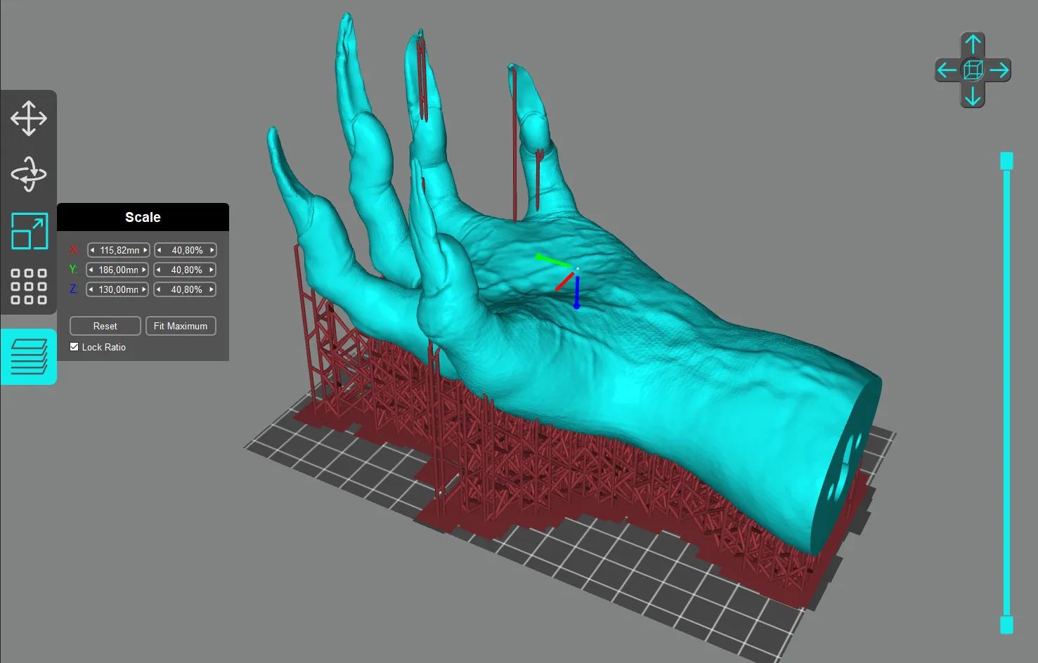 Держатель для украшений Daemon hand 3D модель