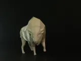 Low Poly Bison-1