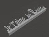 je taime au revoir door frame decoration-6