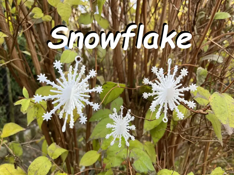 Snowflake, Christmas tree decoration