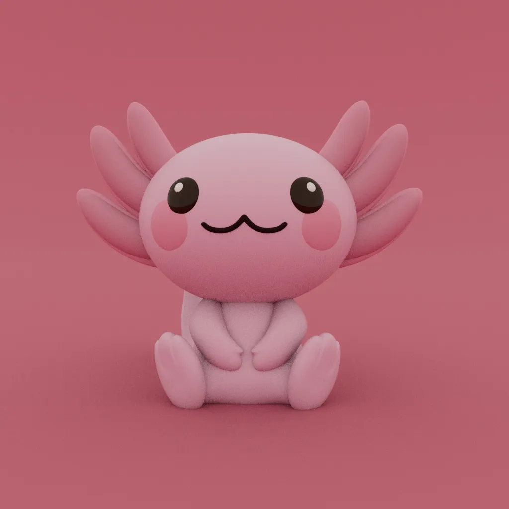 Home page module: Cute Axolotl