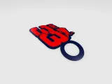 Max Verstappen 33 Keyring with 2 options-2