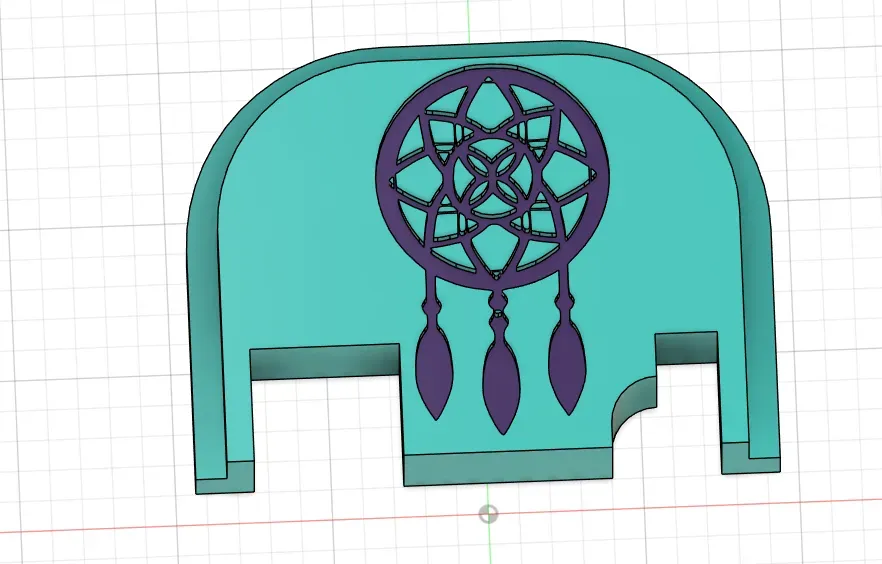 engraved dream catcher backplate