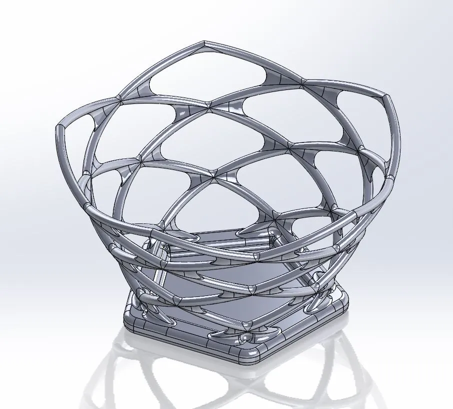 Plant Pot Spiral Crown