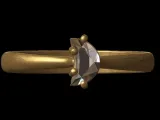 Calf Diamond Solitaire Ring-8