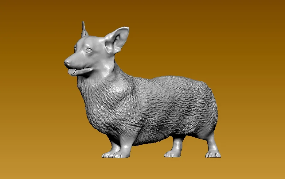 Corgi Dog - terrier model - 3D print