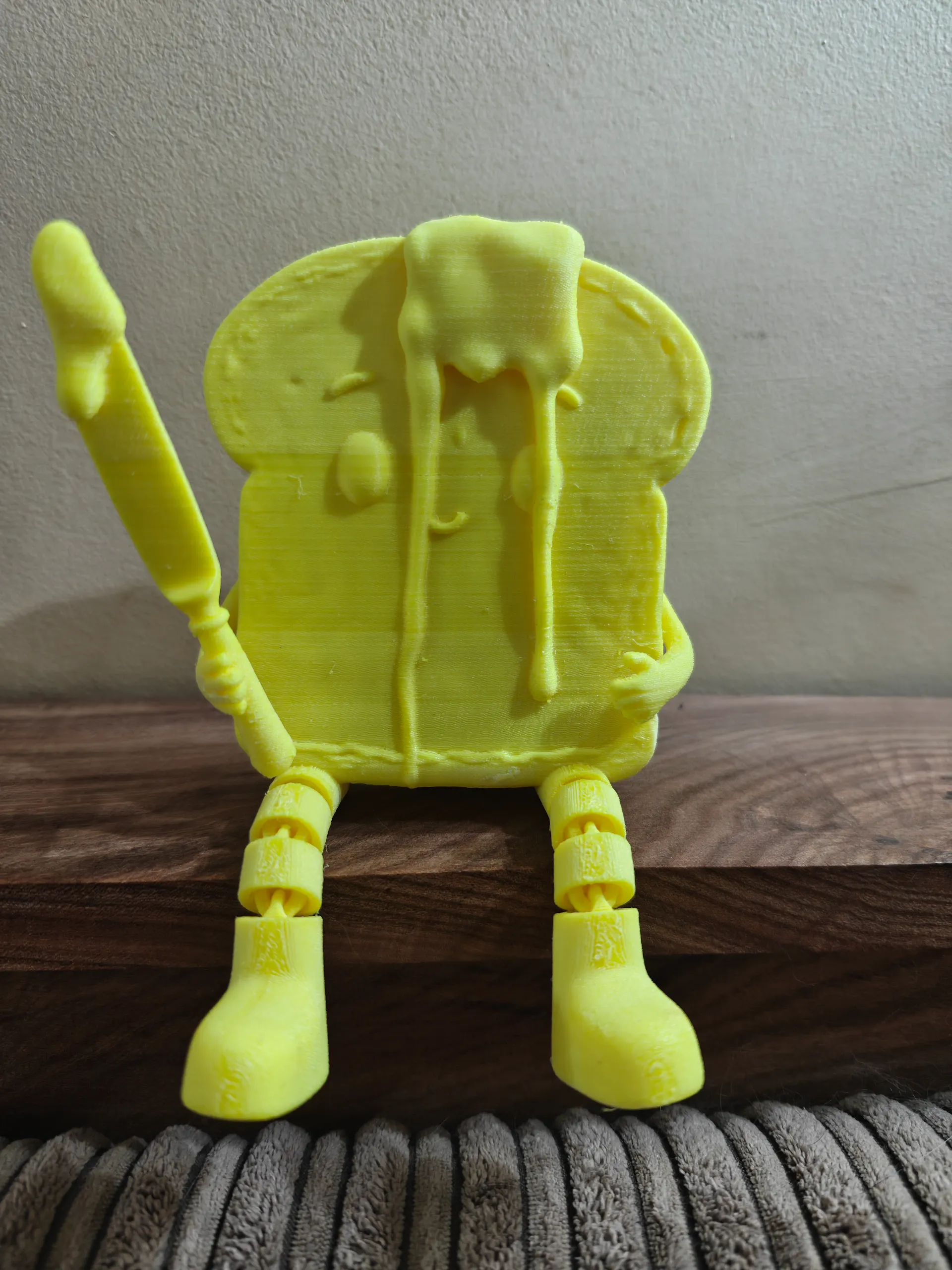 Cute Happy Toast - Print in Place Articulated legs