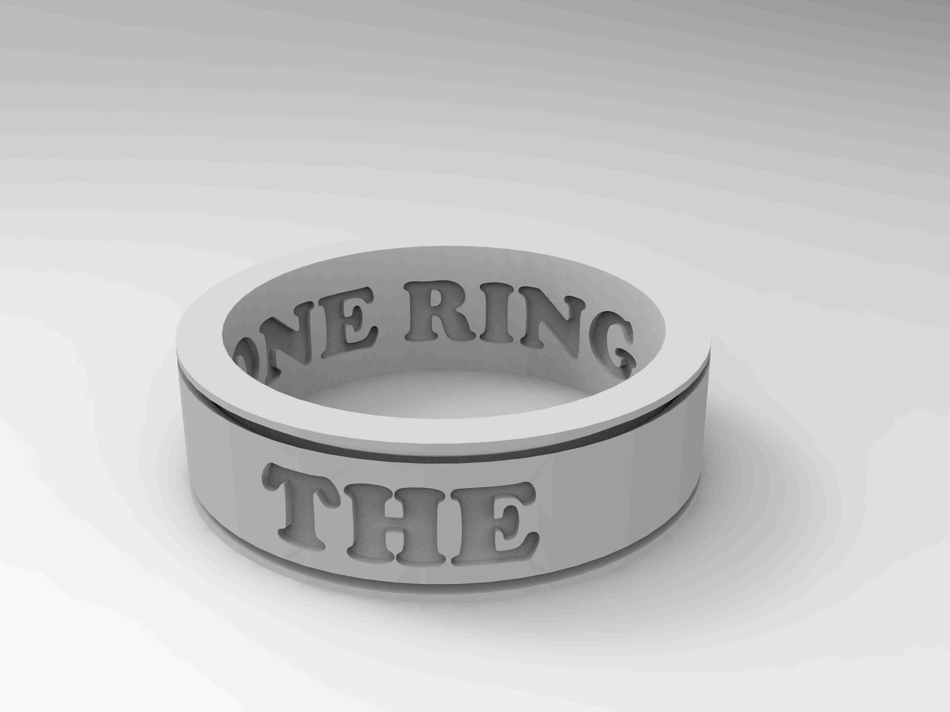 THE ONE RING fidget ring 3D models download Creality Cloud