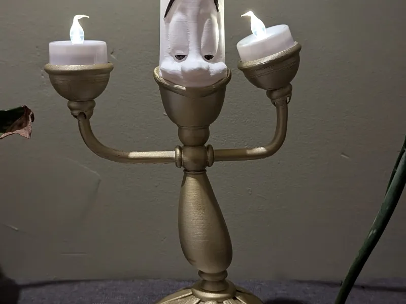 Candelabro de Lumière de A Bela e a Fera