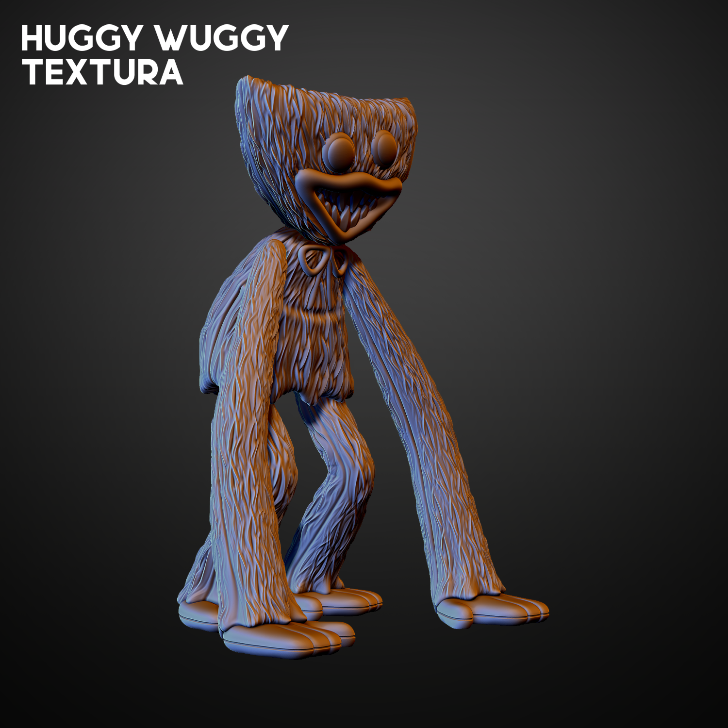 Cartoon Huggy Wuggy - Download Free 3D model by Burrito