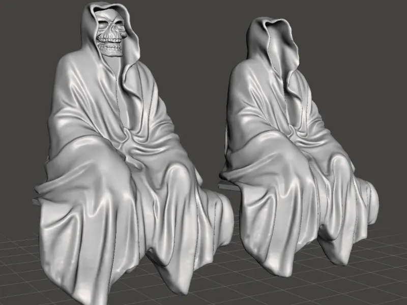 sitzender Dementor, Sensenmann