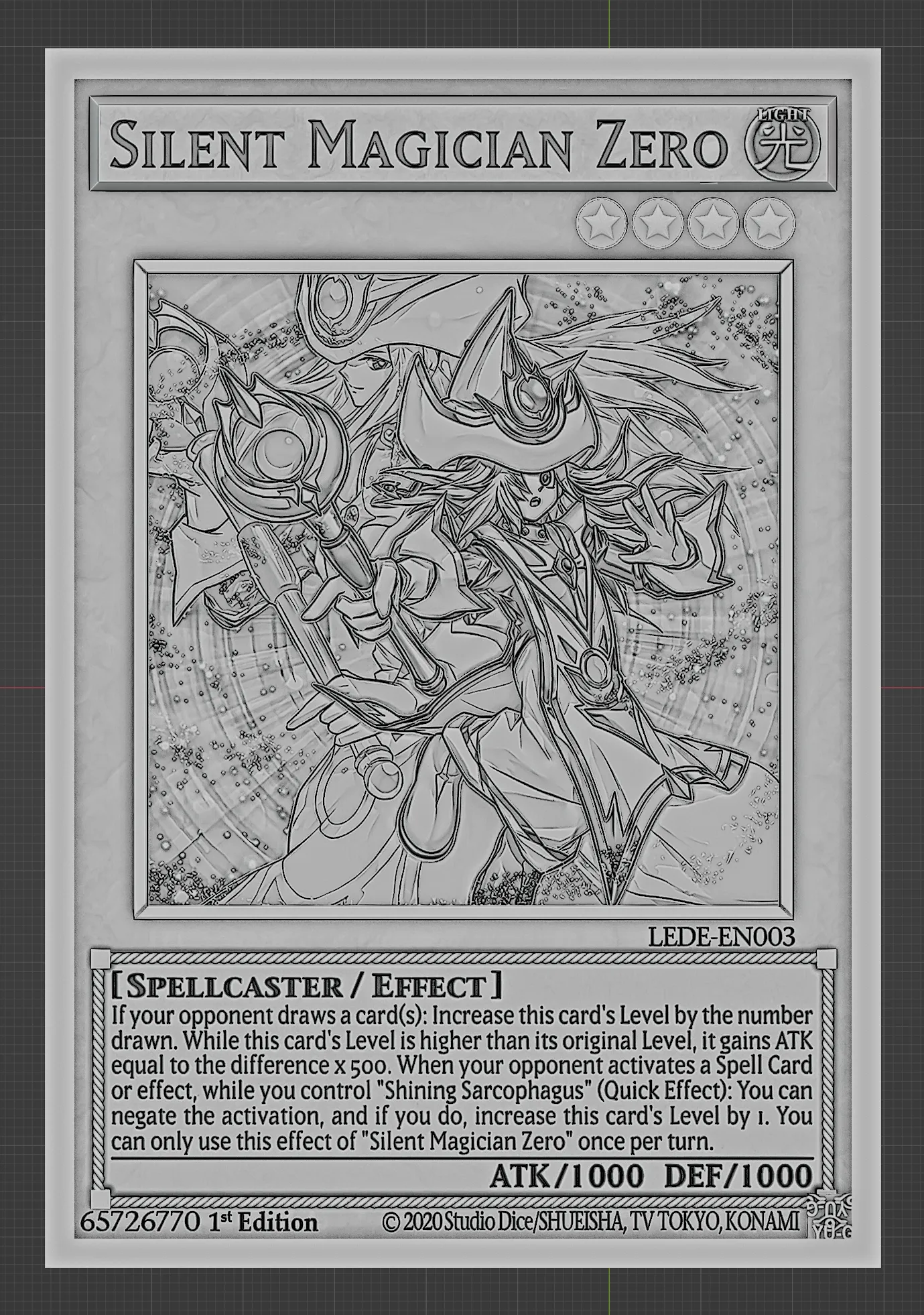 Other STL Download - SILENT MAGICIAN ZERO - YU-GI-OH!by Wsonuchiha3D