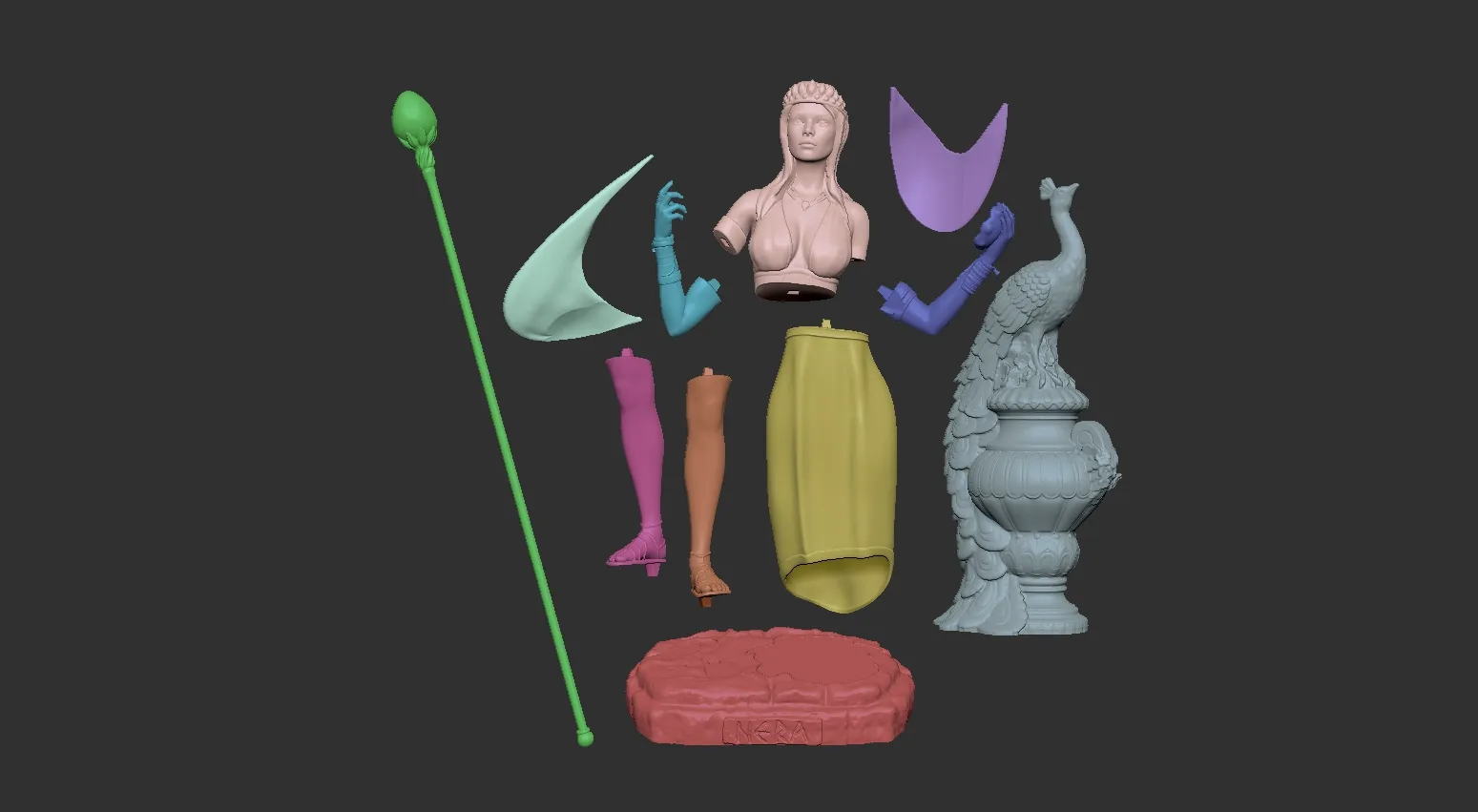 Hera Goddess statue for 3d print