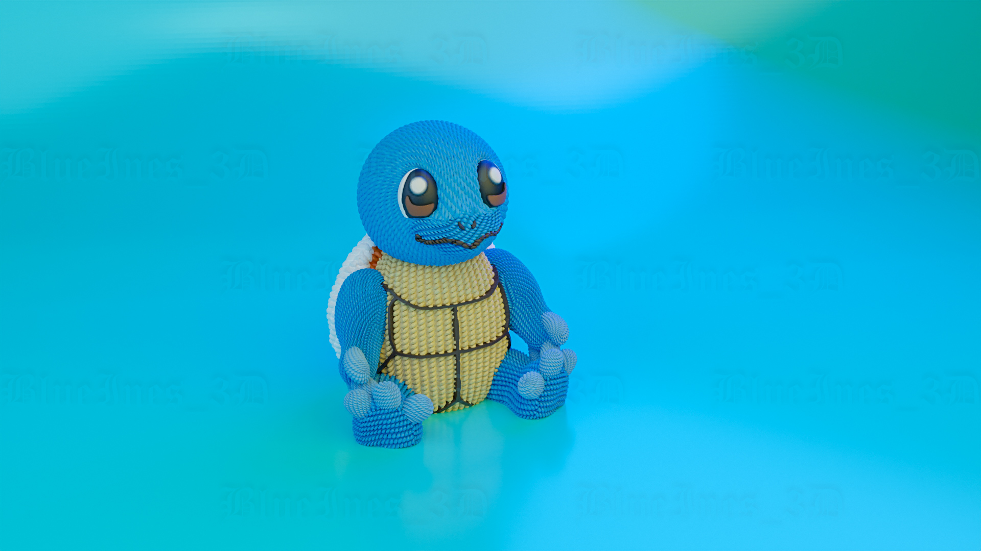 Crochet Knitted Squuuirtle...! | 3D models download | Creality Cloud