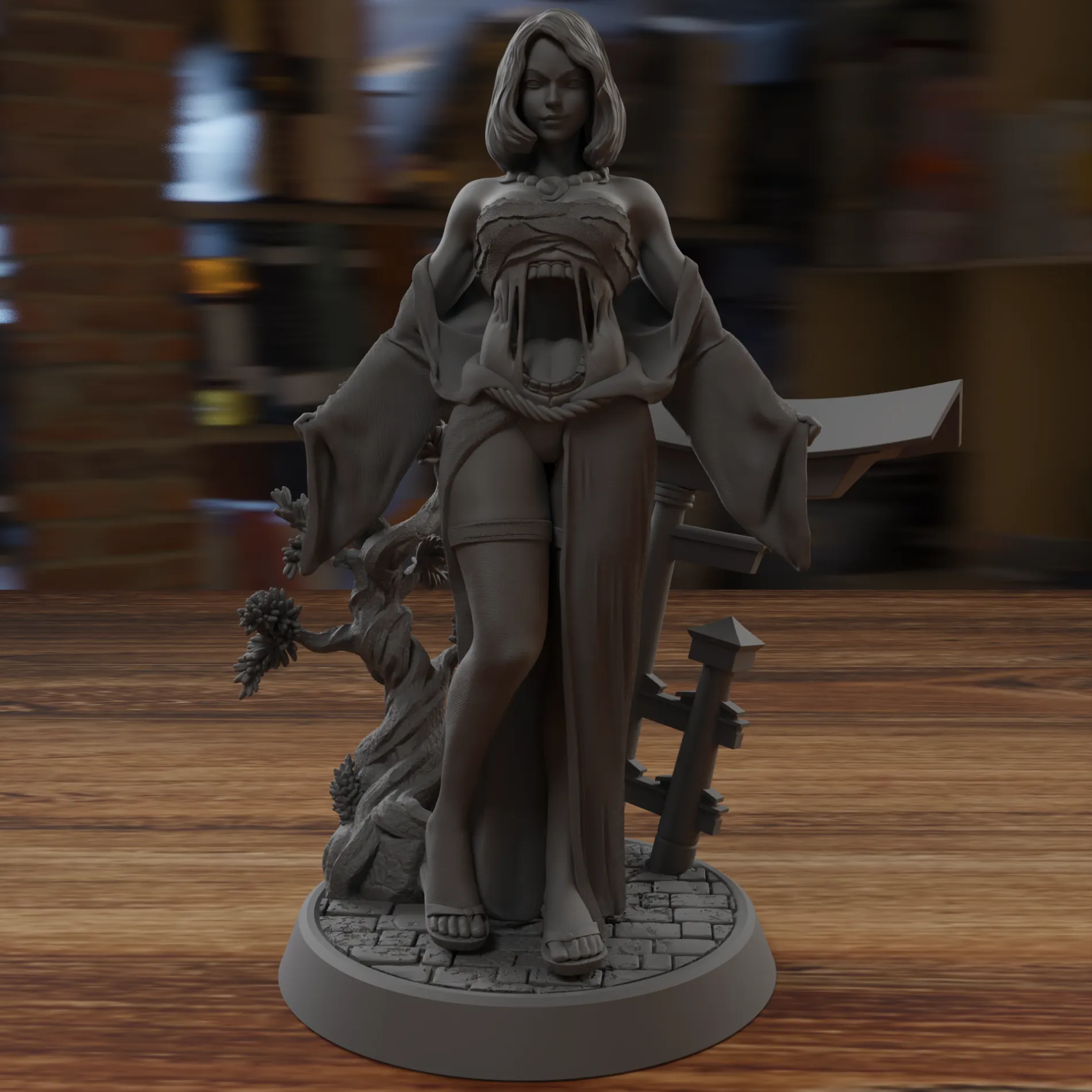 Futa Kuchi Onna - The Japanese Monster Woman - Tabletop mini