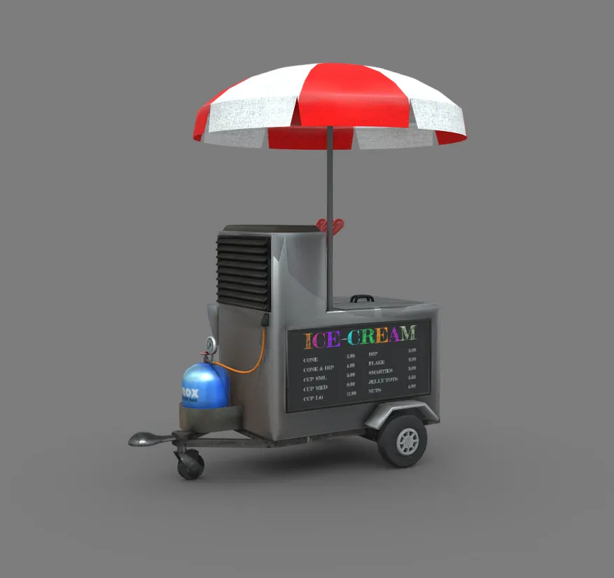 Ice cream food cart