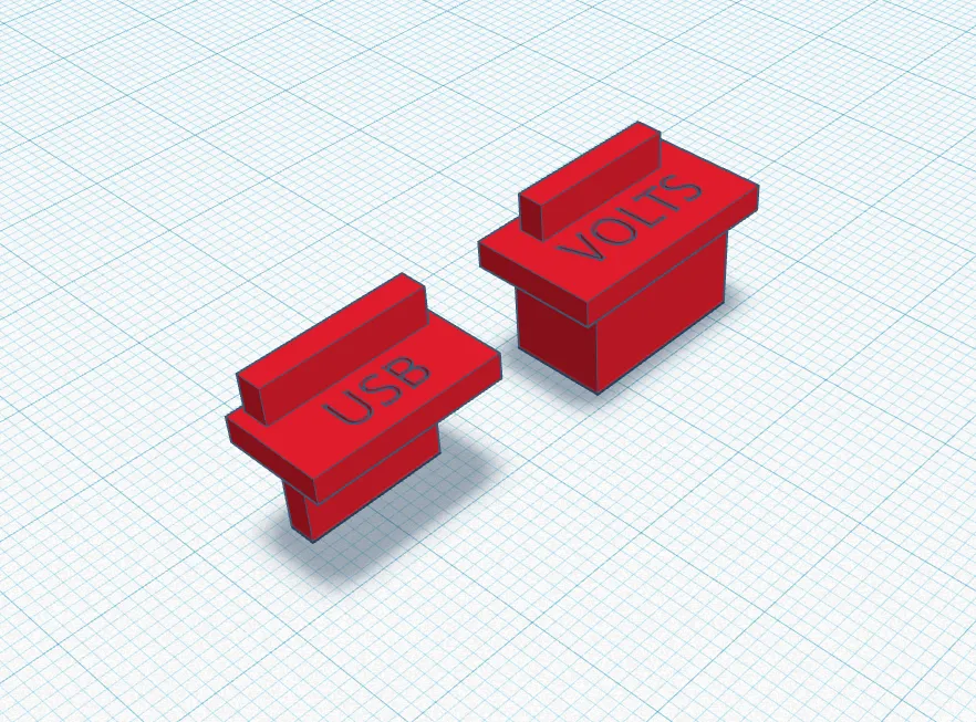 K1C Voltage Selector Plug / Cover & USB Plug / Cover