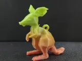 Low poly kangaroo keychain-2