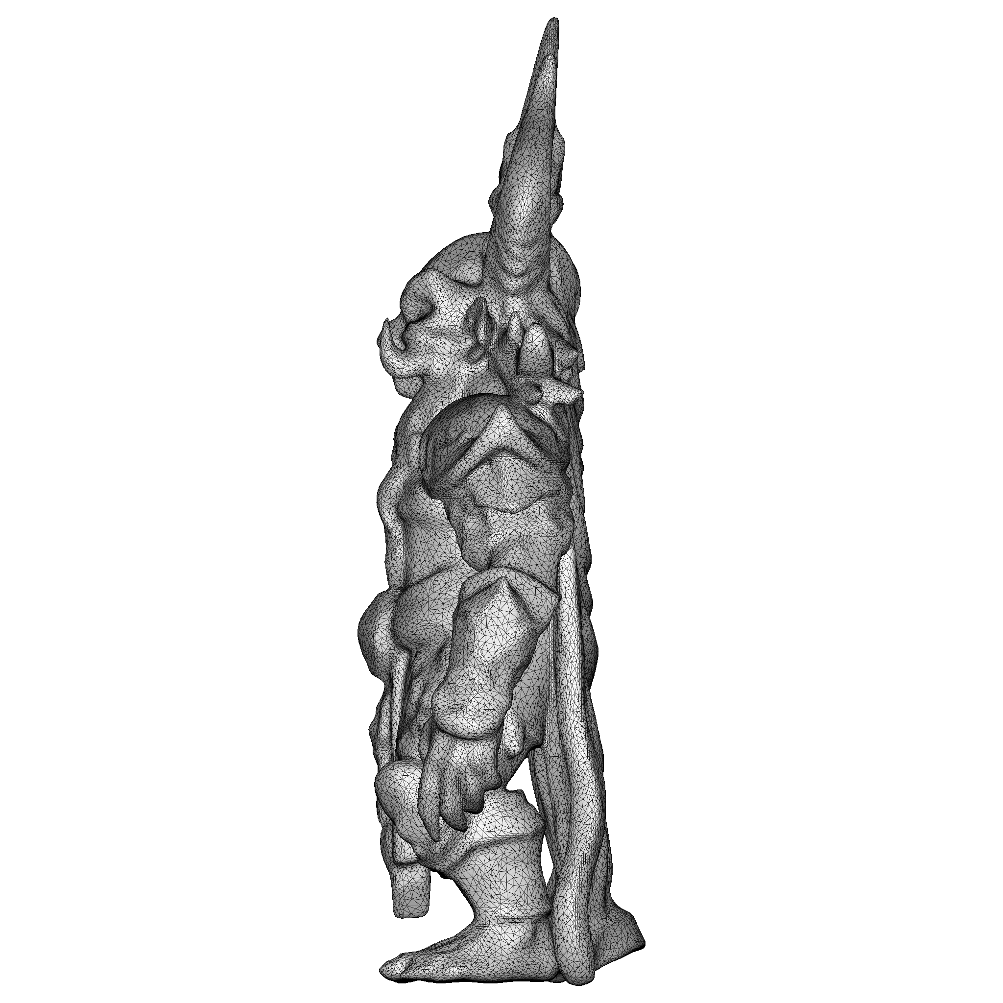 Ancient Demon Guardian Statue
