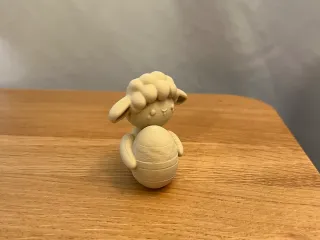 Easter Sheep with Egg