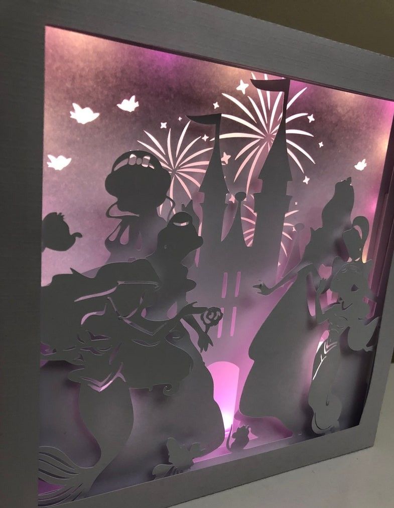 princess disney shadow box | 3D models download | Creality Cloud