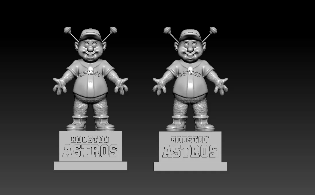 MLB - ORBIT - Houston Astros mascot statue - 3d print