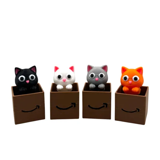 Clicky Cat Fidget Toy & Keychain 4 Color Options
