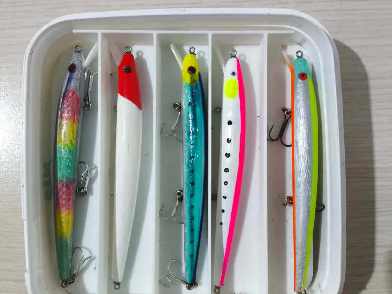 钓鱼饵2，带滚珠假鱼，Rapala