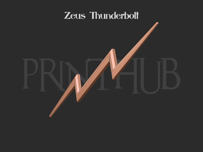 Zeus Thunderbolt 3d print model