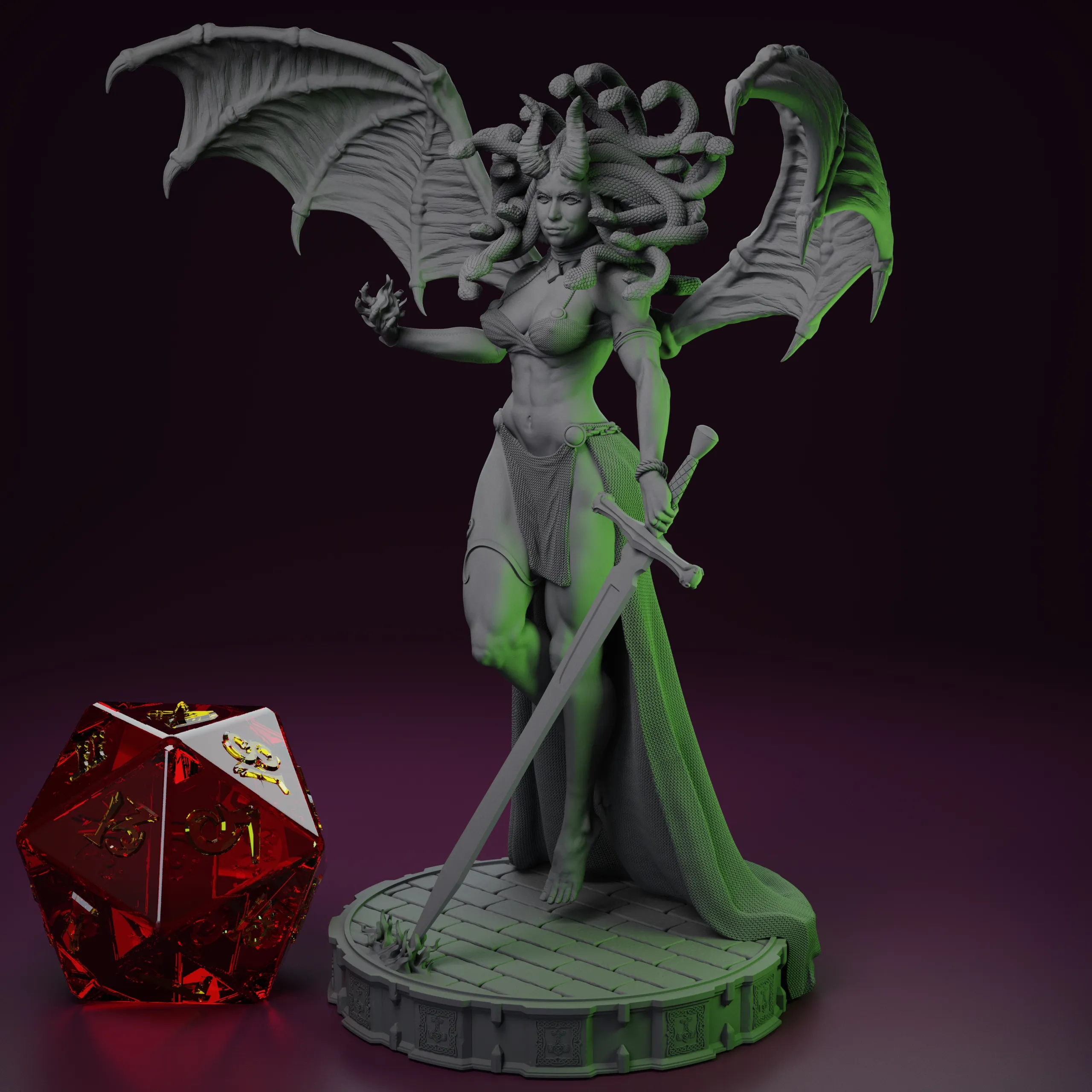 Succubus Medusa - Tabletop game miniature
