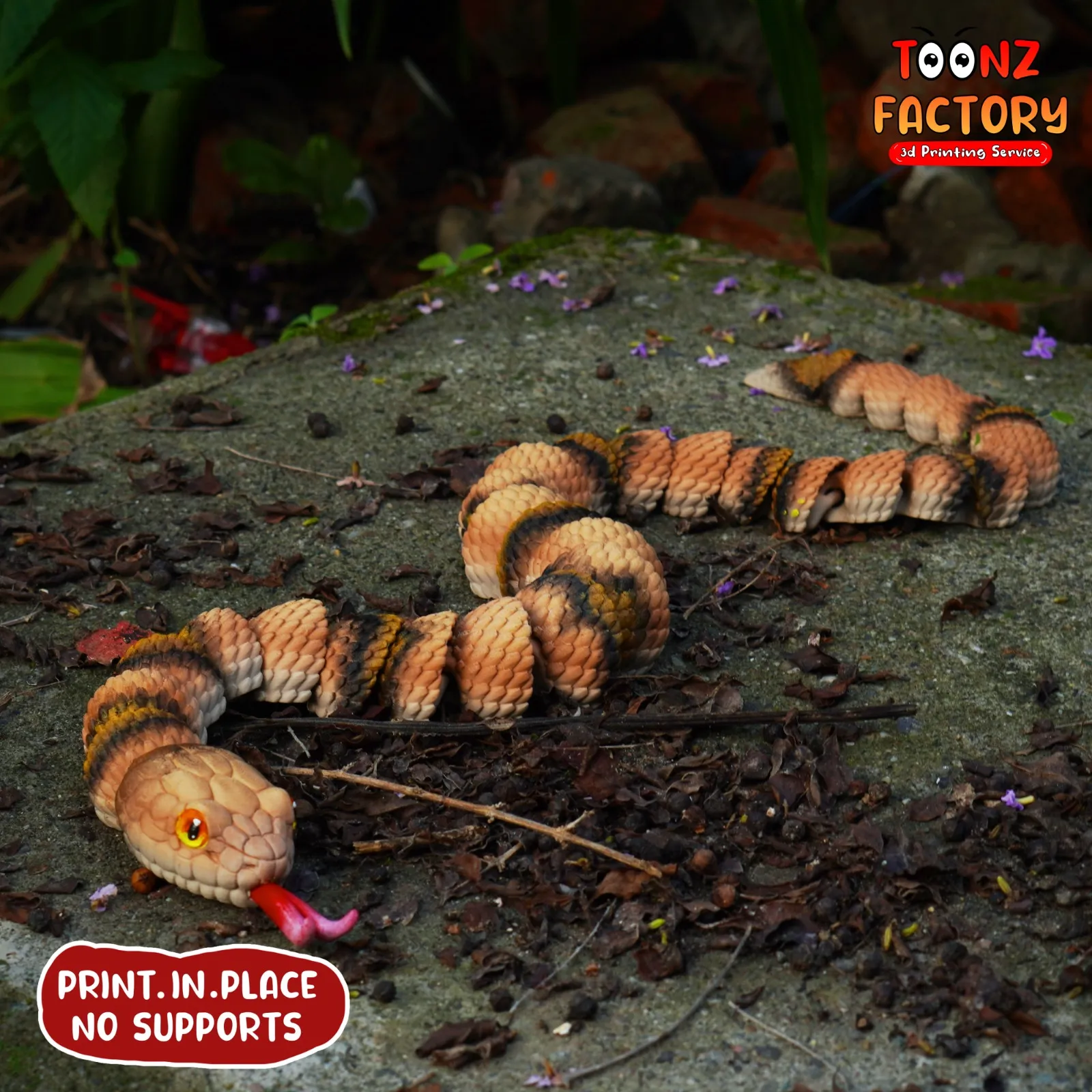 PRINT IN PLACE FLEXI COPPERHEAD SNAKE